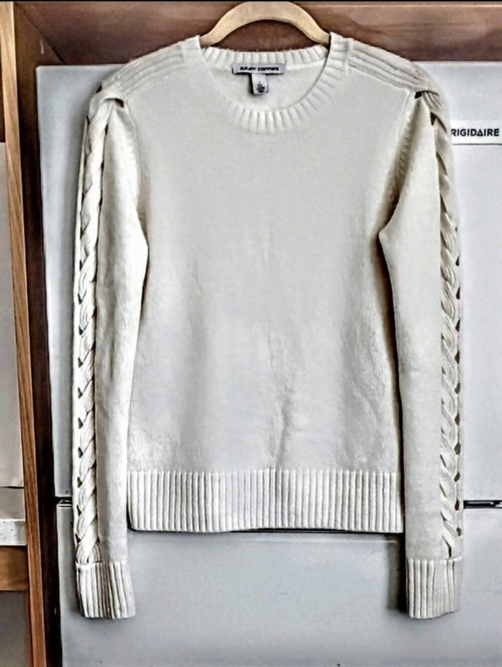Autumn Cashmere Open Cable Sleeve Sweater sz S - Picture 4 of 8